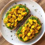 Pesto Toast with Tofu Scramble