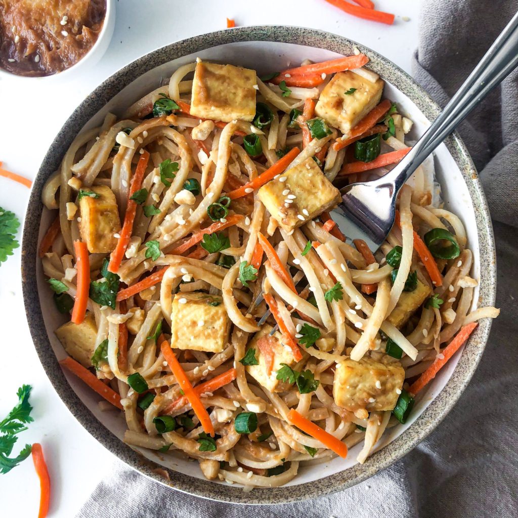 Thai Peanut Noodles with Tofu