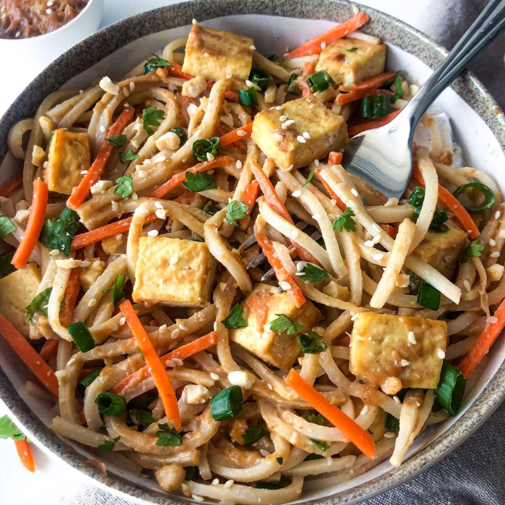 Vegan Thai Noodles with Tofu
