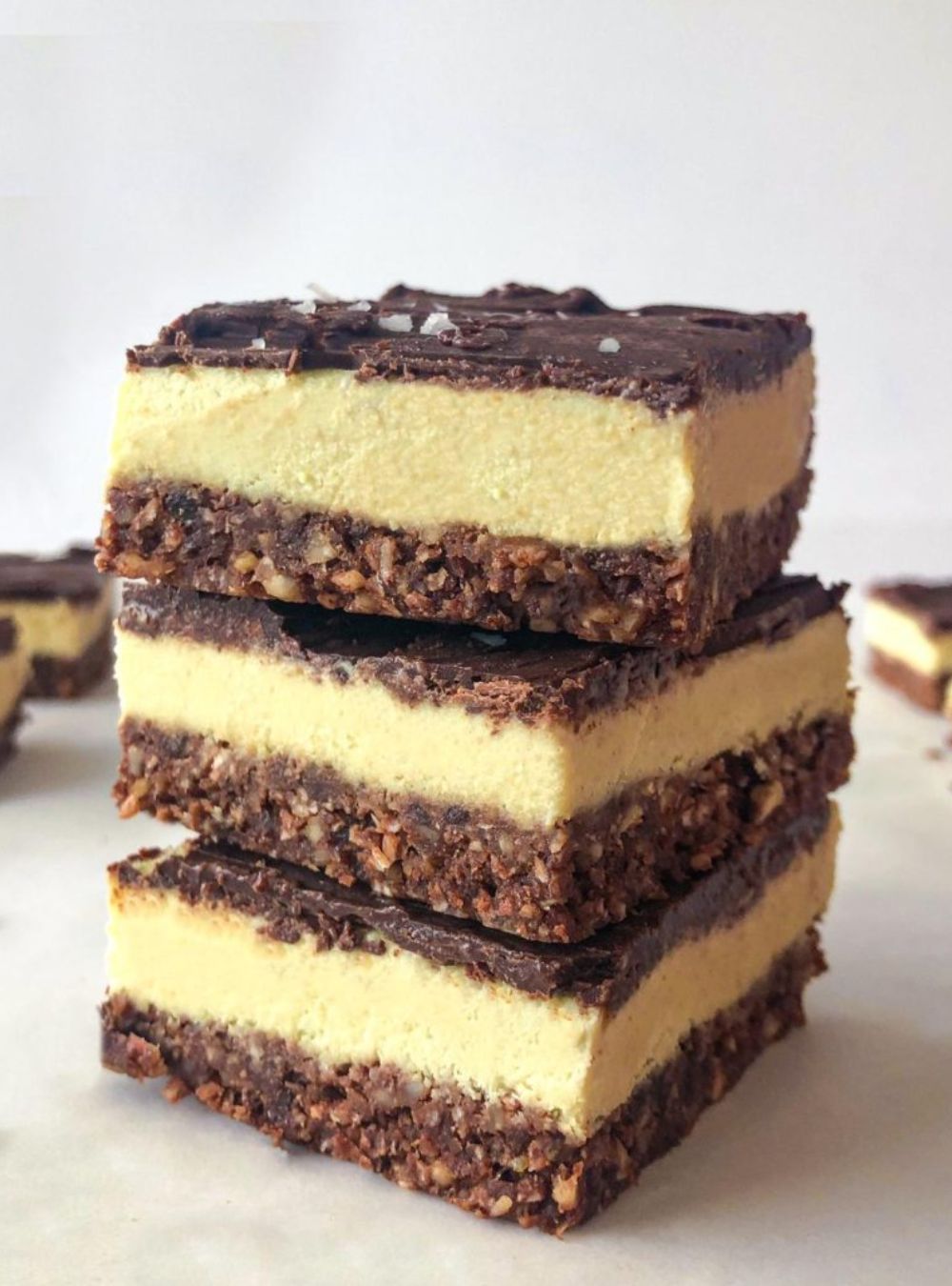 No-Bake Desserts-Raw Vegan Nanaimo Bars