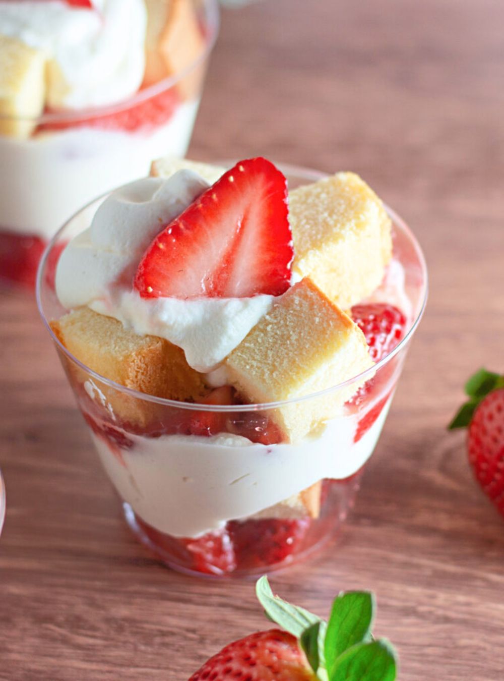 No-Bake Desserts-Simple Strawberry Shortcake Cups