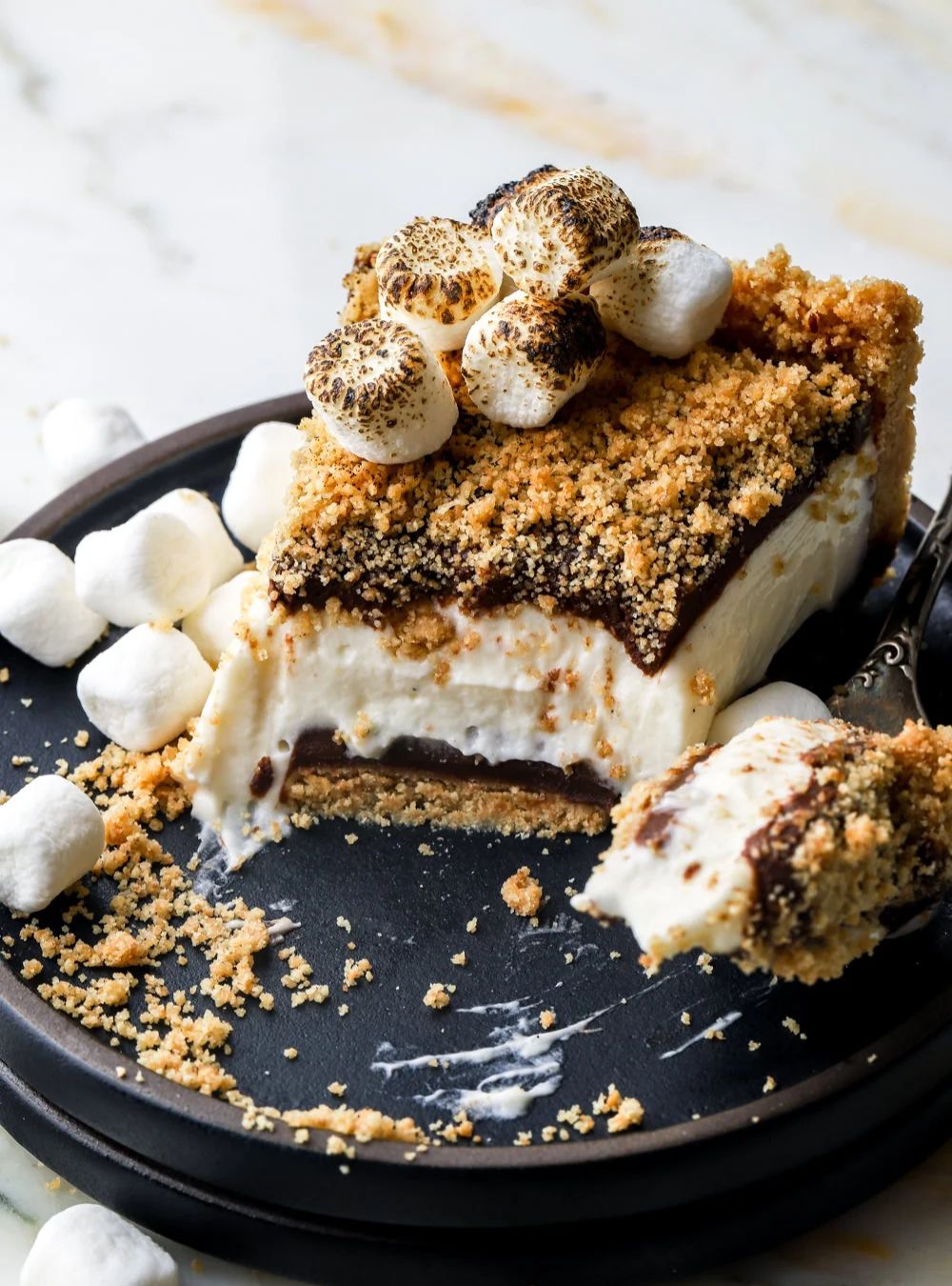 No-Bake Desserts-No-Bake S’mores Cheesecake