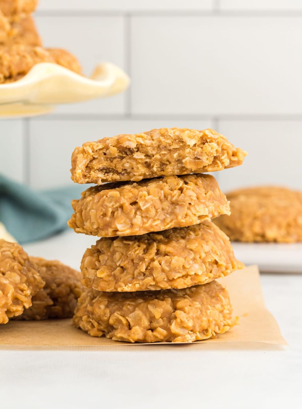 No-Bake Desserts-Peanut Butter No Bake Cookies