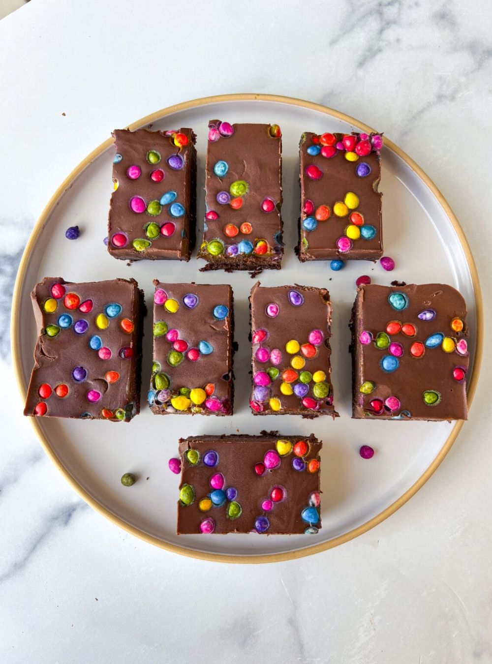 No-Bake Desserts-Vegan Cosmic Brownies Recipe (No-Bake, Gluten Free)